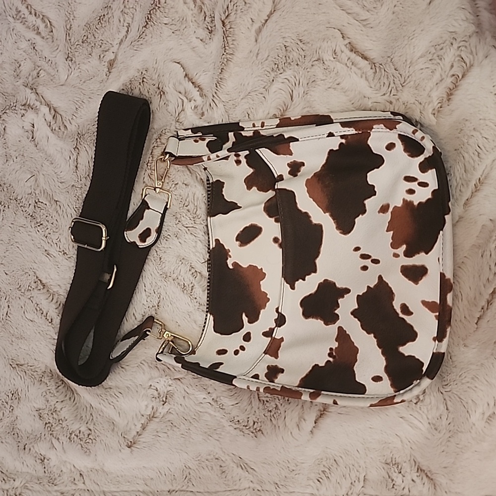 Cow Print Guitar Strap Bag